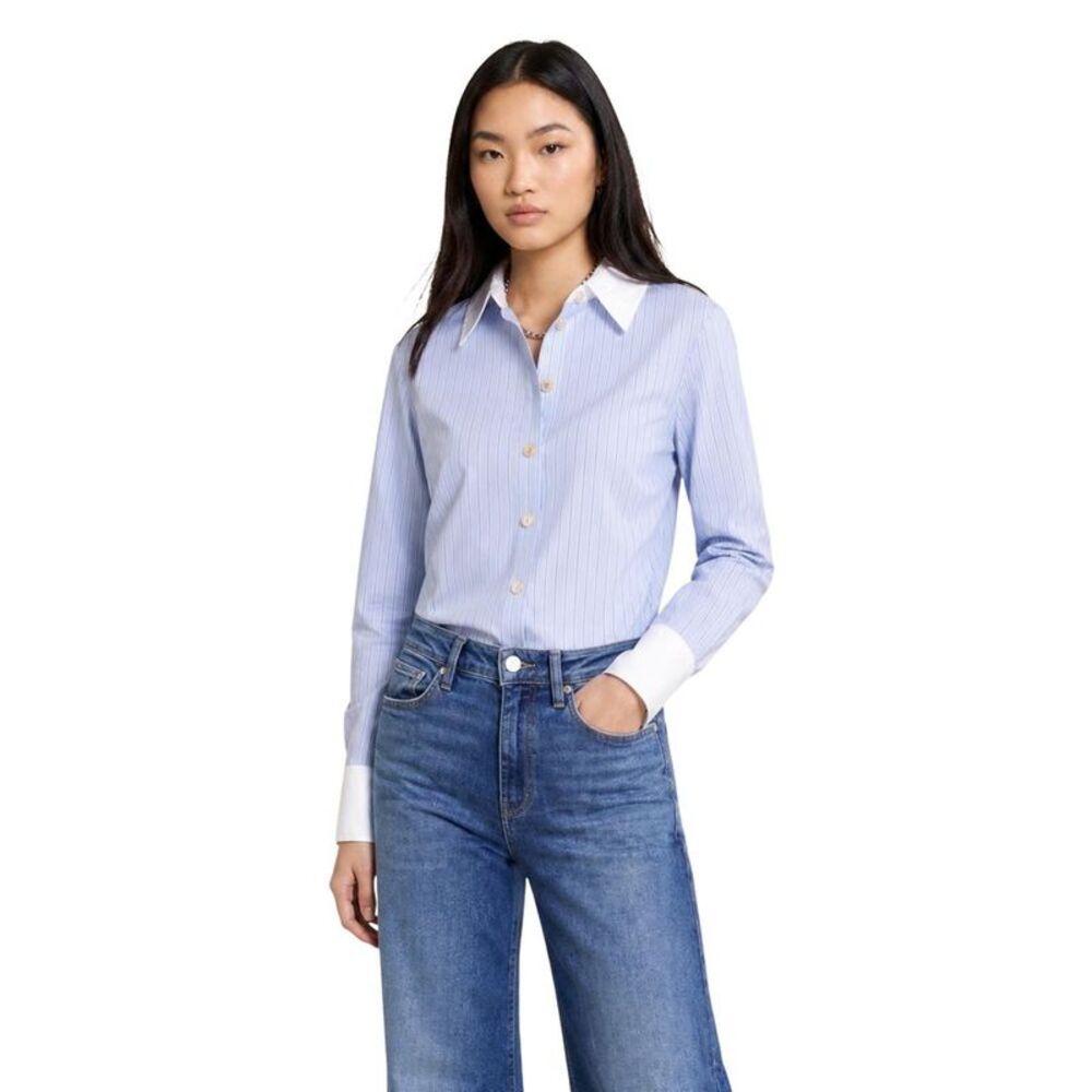 Morgan De Toi Blue Polyester Women's Blouse
